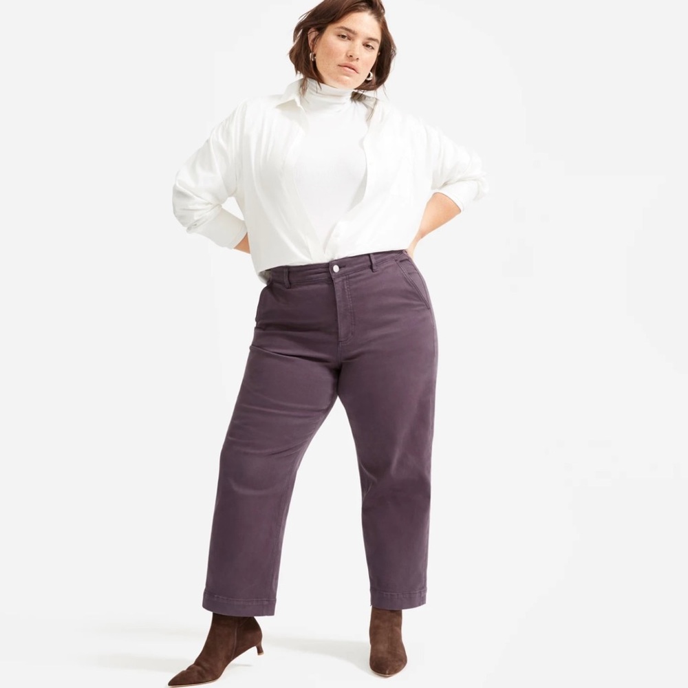 Everlane straight leg crop pants short size 4